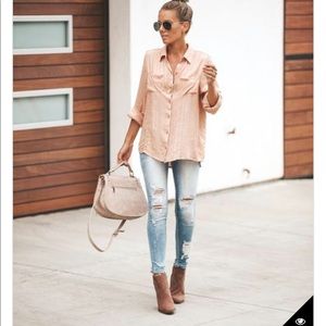 Woven button down shirt